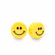 6 mm Perlen Smiley Yellow