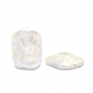 BQ Süsswasserperlen Rectangle Natural white