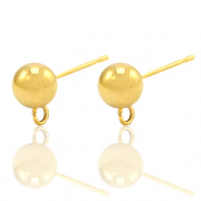 Ohrringe aus Stainless Steel - Rostfreiem Stahl mit &Ouml;se Gold