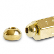 C.U.S&reg; Schmuck Message Beads Endkappe Gold (Nickelfrei)