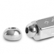 C.U.S&reg; Schmuck Message Beads Endkappe Silber (Nickelfrei)