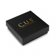 Schmuck Box C.U.S® 7x7cm Black-gold
