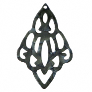 Resin Anh&auml;nger Barock Diamant Black