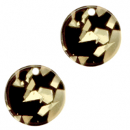 Resin Anh&auml;nger rund 12mm Champagne-black