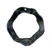 Resin Anh&auml;nger asymmetrisch Black
