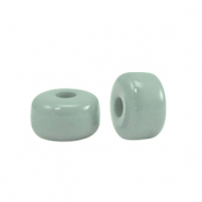 Polaris Elements Perlen Glaze Rondellen 6x4mm shiny Sea green