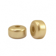 Polaris Elements Perlen Rondellen 6x4mm metallic shiny Cedar brown