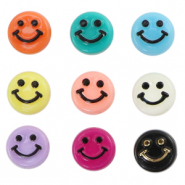 Buchstaben Perlen aus Acryl Smiley Multicolour