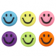 Buchstaben Perlen aus Acryl Smiley Multicolour