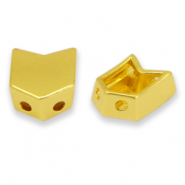 Tile beads Arrow Gold