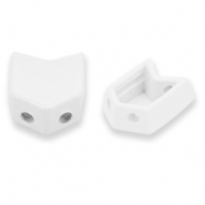 Tile beads Arrow White