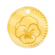 Plexx Anh&auml;nger 20mm Geburtsblume Februar-Violett Gold