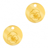 Plexx Anh&auml;nger 12mm Geburtsblume Februar-Violett Gold