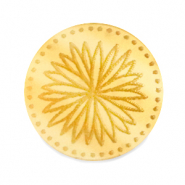 Plexx Cabochons 20mm Geburtsblume September-Aster Gold