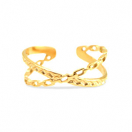 Ringe aus Stainless Steel - Rostfreiem Stahl Gold