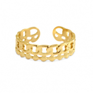 Ringe aus Stainless Steel - Rostfreiem Stahl Gold