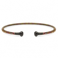 C.U.S® Schmuck Armreif Brown-silver anthracite