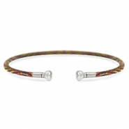 C.U.S® Schmuck Armreif Brown-silver