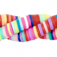 Katsuki Perlen 4mm Rainbow fuchsia mix