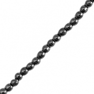 Hematite Perlen rund 2mm Black