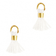 Perlen Quaste 0.7cm Gold-white