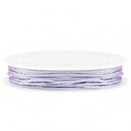Makramee Band geflochten 1mm Lilac purple metallic