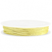 Makramee Band geflochten 1mm Yellow gold metallic