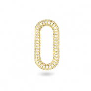 Zirkonia Zwischenstück Oval Gold