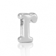 Metall Perlen Buchstabe DQ R Antik silber (Nickelfrei)