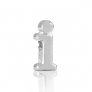 Metall Perlen Buchstabe DQ I Antik silber (Nickelfrei)