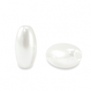 Imitationsperlen Rice White