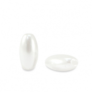 Imitationsperlen Rice White