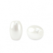 Imitationsperlen Rice White