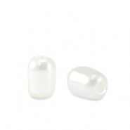 Imitationsperlen Rice White