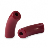 Acryl perlen Tube Port red