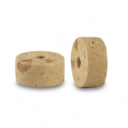 Natursteinperlen Quarzit Disc 4x2mm Stone beige