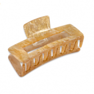 Haarschmuck hair clamp Glitter golden brown