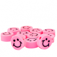 Polymer Perlen Smiley Pink