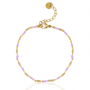 Armbänder aus Stainless Steel - Rostfreiem Stahl Lilac-gold