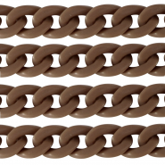 Acrylkette 29mm matt Savannah brown