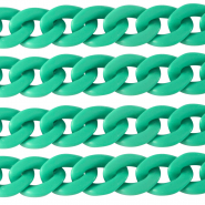 Acrylkette 29mm matt Cabana green