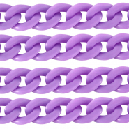 Acrylkette 29mm matt Petal purple