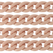 Acrylkette 29mm matt Vintage pink