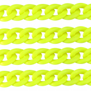 Acrylkette 22mm shiny Neon yellow