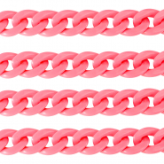 Acrylkette 18mm shiny Hot pink