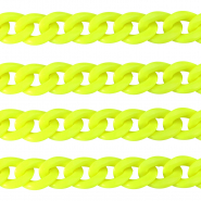 Acrylkette 18mm shiny Neon yellow