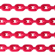 Acrylkette 15mm matt Magenta pink