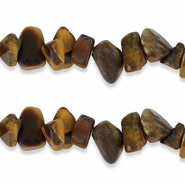 Chips Steine Perlen Tigerauge Golden brown