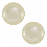 12 mm classic Cabochon Polaris Elements Lucido Prosecco white