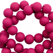 6 mm Acrylperlen Magenta purple